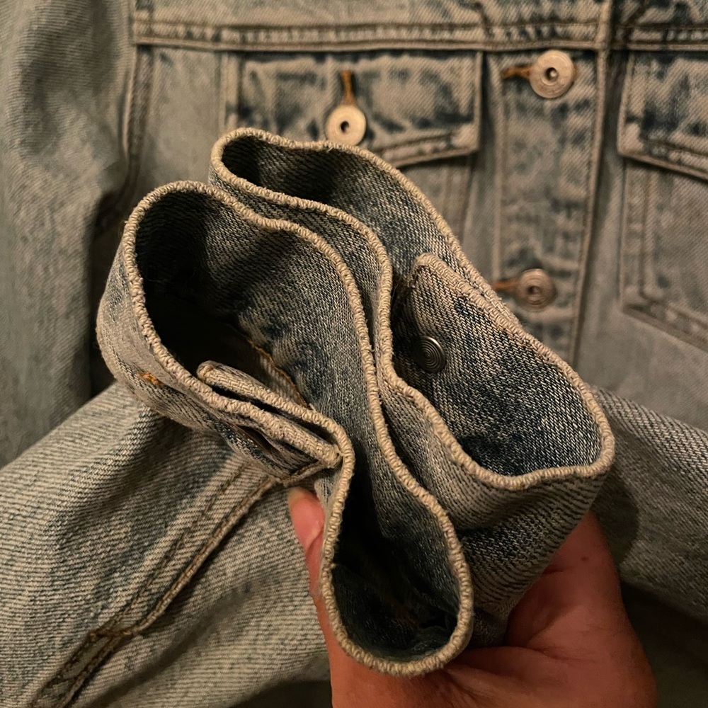 Vintage Express Blues Denim Jacket Size S - Picture 8 of 11